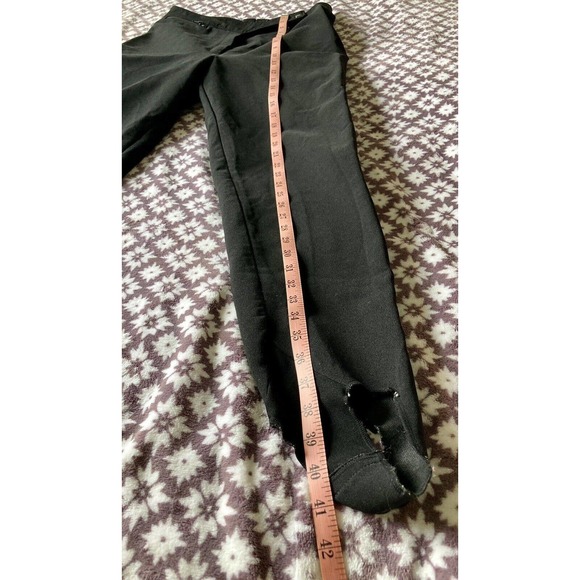 Vintage Obermeyer 80s Ski Pants Womens 12 L Black Stirrup Winter Sport Snowboard - Picture 11 of 13